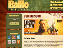Tablet Screenshot of bohotheatre.com